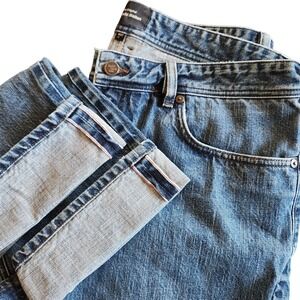 Todd Shelton Selvedge Jeans Mens 37 Blue Denim UPB Basic Straight KNE Stnd 36x34